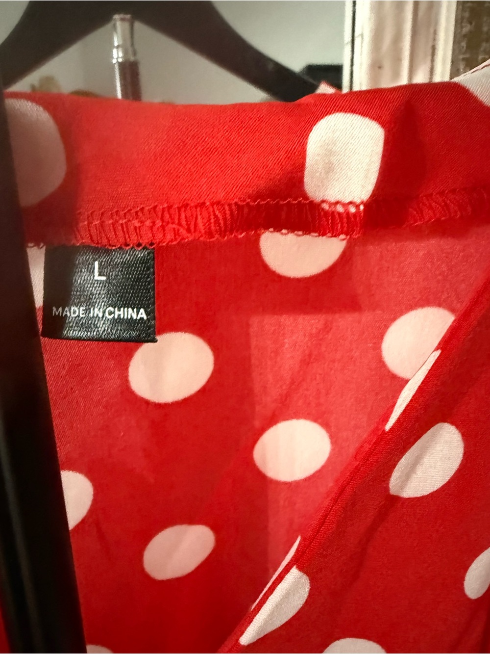 Red Polka Dot Sleeveless Maxi Dress with Tie Waist - Picture 4 of 4